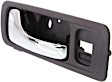 Front, Driver Side Interior Door Handle, Gray Bezel with Chrome Lever, With Door Lock Hole, 6 Cyl., 3.5L Engine