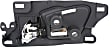 Front, Passenger Side Interior Door Handle, Black Bezel with Chrome Lever, With Door Lock Button, 4 Cyl., 2.3L Engine