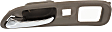 Front, Driver Side Beige bezel with chrome lever Interior Door Handle