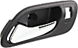 1999-2003 Acura TL - Front, Driver Side Chrome Lever with Black Bezel Interior Door Handle, With Door Lock Hole