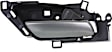 Front or Rear, Passenger Side Interior Door Handle, Black Bezel with Chrome Lever, With Door Lock Button, Base Model, 6 Cyl., 3.7L Engine