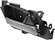 Front or Rear, Passenger Side Interior Door Handle, Black Bezel with Chrome Lever, With Door Lock Button, Base Model, 6 Cyl., 3.7L Engine