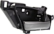 Front or Rear, Passenger Side Interior Door Handle, Black Bezel with Chrome Lever, With Door Lock Button, Base Model, 6 Cyl., 3.7L Engine