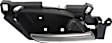 Front or Rear, Passenger Side Interior Door Handle, Black Bezel with Chrome Lever, With Door Lock Button, Base Model, 6 Cyl., 3.7L Engine