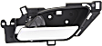 Front or Rear, Driver Side Interior Door Handle, Black Bezel with Chrome Lever, With Door Lock Button, Base Model, 6 Cyl., 3.7L Engine