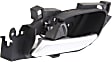 Front or Rear, Driver Side Interior Door Handle, Black Bezel with Chrome Lever, With Door Lock Button, Base Model, 6 Cyl., 3.7L Engine