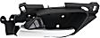 Front or Rear, Driver Side Interior Door Handle, Black Bezel with Chrome Lever, With Door Lock Button, Base Model, 6 Cyl., 3.7L Engine