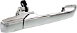 Front, Passenger Side Chrome Exterior Door Handle, Without Key Hole