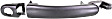 Front, Driver Side Primed Exterior Door Handle, With Key Hole