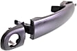 Front, Driver Side Primed Exterior Door Handle, With Key Hole