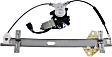 Front, Driver Side Window Regulator, Power, With 6-Prong Connector