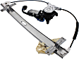 Front, Driver Side Window Regulator, Power, With 6-Prong Connector