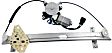 Front, Driver Side Window Regulator, Power, With 6-Prong Connector