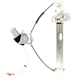 Front, Driver Side Window Regulator, Power, With 4-Prong Connector, 6 Cyl., 3.2L Engine