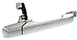 Rear, Passenger Side Chrome Exterior Door Handle, Without Key Hole