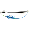 Rear, Driver Side Power Window Regulator, Without Motor
