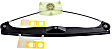 Rear, Driver Side Power Window Regulator, Without Motor