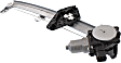 Rear, Driver Side Window Regulator, Power, Base Model, 6 Cyl., 3.7L Engine