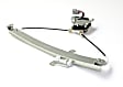 Rear, Passenger Side Window Regulator, Power, With 6-Prong Connector