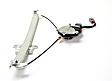 Rear, Passenger Side Window Regulator, Power, With 6-Prong Connector