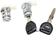 Door Lock Cylinder, Set of 2, Keys Included