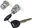 Door Lock Cylinder, Set of 2, Keys Included