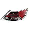 Passenger Side Tail Light, with Bulb, Halogen, Clear and Red Lens
