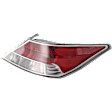 Passenger Side Tail Light, with Bulb, Halogen, Clear and Red Lens