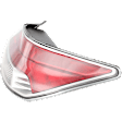 Passenger Side Tail Light, with Bulb, Halogen, Clear and Red Lens