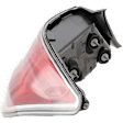 Passenger Side Tail Light, with Bulb, Halogen, Clear and Red Lens