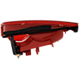 Passenger Side, Inner Tail Light, without Bulb, Halogen, Clear and Red Lens, Base Model, Sedan
