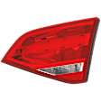 Driver Side, Inner Tail Light, without Bulb, Halogen, Clear and Red Lens, Base Model, Sedan