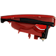 Driver Side, Inner Tail Light, without Bulb, Halogen, Clear and Red Lens, Base Model, Sedan