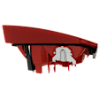 Driver Side, Inner Tail Light, without Bulb, Halogen, Clear and Red Lens, Base Model, Sedan