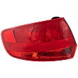 Driver Side, Outer Tail Light, without Bulb, Halogen, Red Lens, Base Model, To VIN A112778