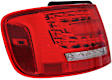 Driver Side, Outer Tail Light, with Bulb, LED, Clear and Red Lens, Base Model, Sedan