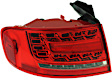 Driver Side, Outer Tail Light, with Bulb, LED, Clear and Red Lens, Base Model, Sedan