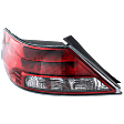 Driver Side Tail Light, with Bulb, Halogen, Clear and Red Lens