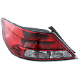 Driver Side Tail Light, with Bulb, Halogen, Clear and Red Lens