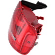 Passenger Side, Outer Tail Light, without Bulb, Halogen, Clear and Red Lens, Base Model, Sedan