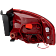 Driver Side, Outer Tail Light, without Bulb, Halogen, Clear and Red Lens, Base Model, Sedan