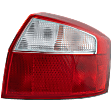 Passenger Side Tail Light, with Bulb, Halogen, Clear and Red Lens, Base Model