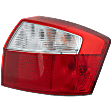 Passenger Side Tail Light, with Bulb, Halogen, Clear and Red Lens, Base Model
