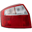 Driver Side Tail Light, with Bulb, Halogen, Clear and Red Lens, Base Model