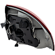 Driver Side Tail Light, with Bulb, Halogen, Clear and Red Lens, Base Model