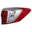 Passenger Side, Outer Tail Light, with Bulb, Halogen, Clear and Red Lens, Base Model, 6 Cyl., 3.5L Engine, CAPA Certified