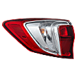 Driver Side, Outer Tail Light, with Bulb, Halogen, Clear and Red Lens, Base Model, 6 Cyl., 3.5L Engine