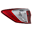 Driver Side, Outer Tail Light, with Bulb, Halogen, Clear and Red Lens, Base Model, 6 Cyl., 3.5L Engine