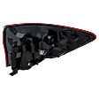 Driver Side, Outer Tail Light, with Bulb, Halogen, Clear and Red Lens, Base Model, 6 Cyl., 3.5L Engine