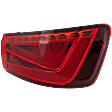 Passenger Side, Outer Tail Light, with Bulb, LED, Red Lens, Convertible/Sedan